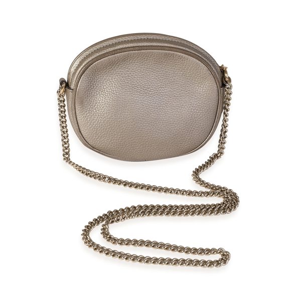 Gucci Metallic Pebbled Leather Mini Soho Chain Bag - Picture 3 of 8